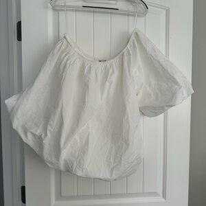 Zara One-Shoulder Bubble Hem Top NWT